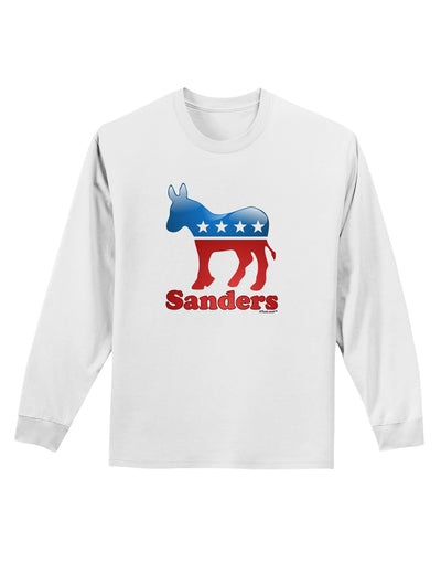 Sanders Bubble Symbol Adult Long Sleeve Shirt-Long Sleeve Shirt-TooLoud-White-Small-Davson Sales