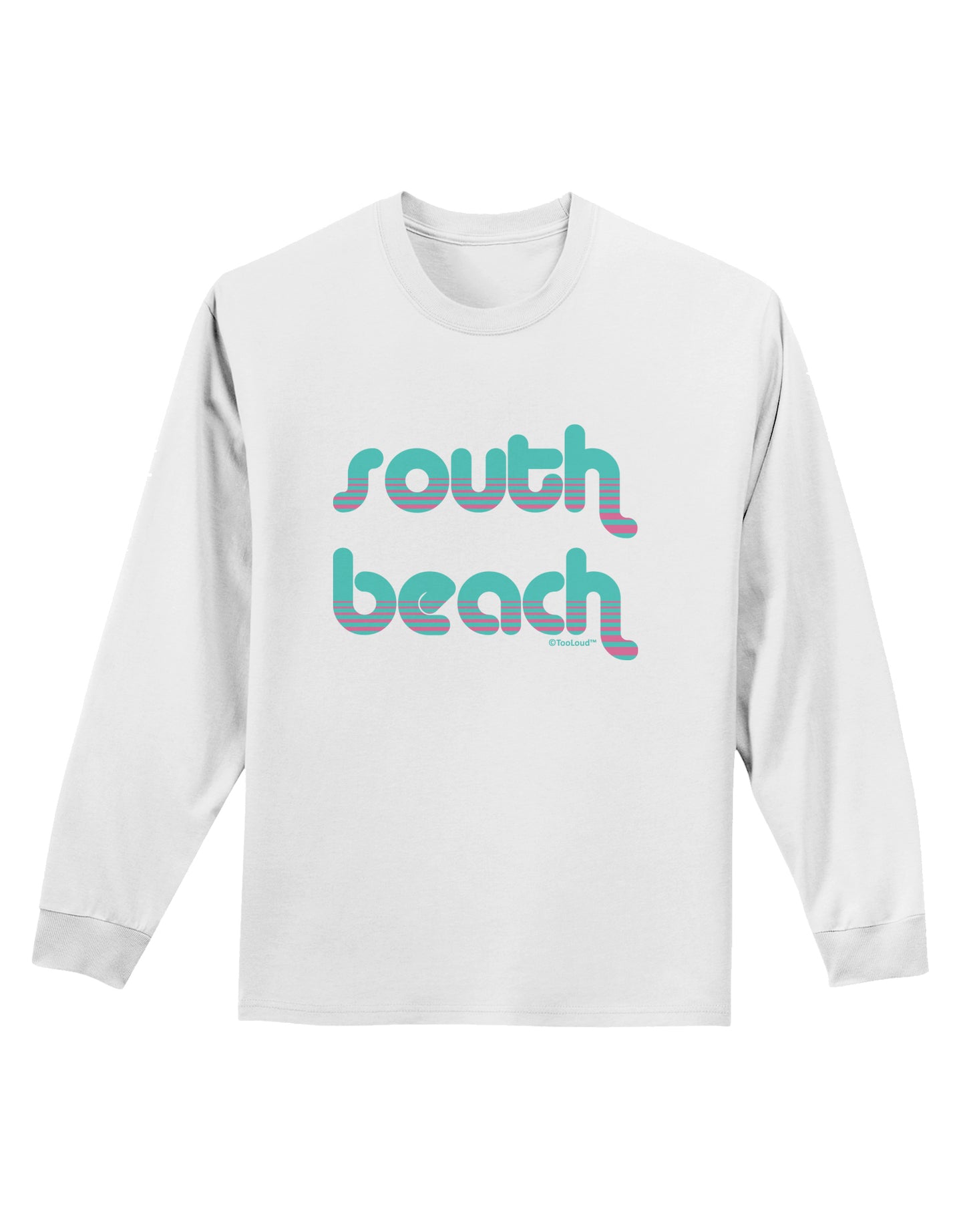 South Beach Color Scheme Design Adult Long Sleeve Shirt by TooLoud-Long Sleeve Shirt-TooLoud-White-Small-Davson Sales