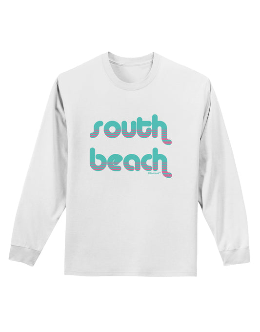 South Beach Color Scheme Design Adult Long Sleeve Shirt by TooLoud-Long Sleeve Shirt-TooLoud-White-Small-Davson Sales