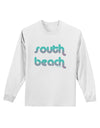 South Beach Color Scheme Design Adult Long Sleeve Shirt by TooLoud-Long Sleeve Shirt-TooLoud-White-Small-Davson Sales