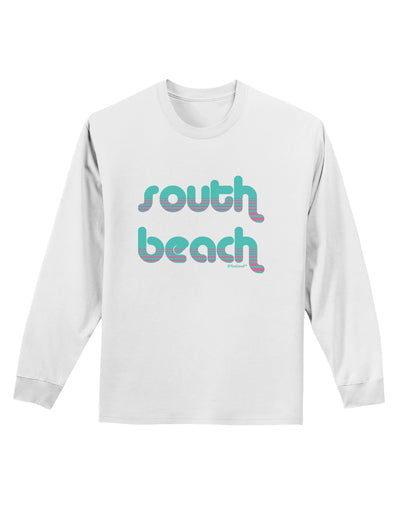 South Beach Color Scheme Design Adult Long Sleeve Shirt by TooLoud-Long Sleeve Shirt-TooLoud-White-Small-Davson Sales