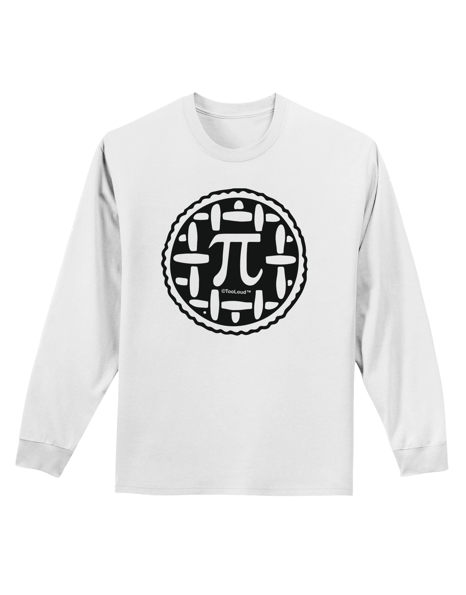 Pi Pie Adult Long Sleeve Shirt-Long Sleeve Shirt-TooLoud-White-Small-Davson Sales