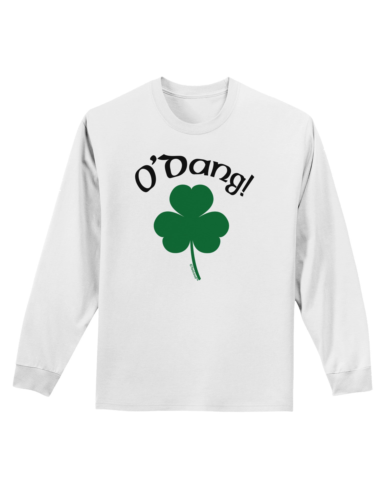 O'Dang - St Patrick's Day Adult Long Sleeve Shirt-Long Sleeve Shirt-TooLoud-White-Small-Davson Sales