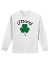 O'Dang - St Patrick's Day Adult Long Sleeve Shirt-Long Sleeve Shirt-TooLoud-White-Small-Davson Sales