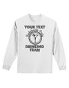 Personalized -Name- Bachelorette Party Drinking Team Adult Long Sleeve Shirt-Long Sleeve Shirt-TooLoud-White-Small-Davson Sales