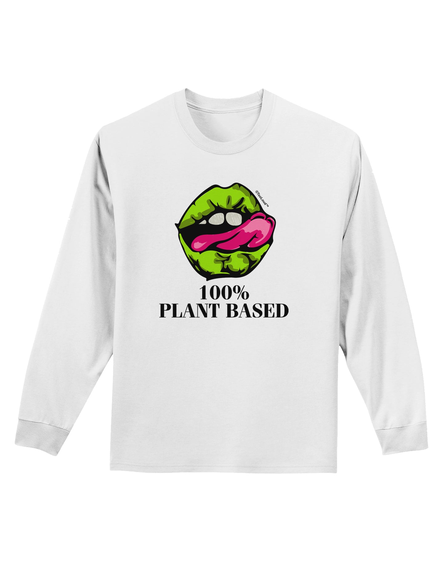 Plant Based Adult Long Sleeve Shirt-Long Sleeve Shirt-TooLoud-White-Small-Davson Sales