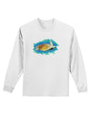 Turtle Watercolor Adult Long Sleeve Shirt-Long Sleeve Shirt-TooLoud-White-Small-Davson Sales