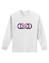 Double Ininifty Galaxy Adult Long Sleeve Shirt-Long Sleeve Shirt-TooLoud-White-Small-Davson Sales