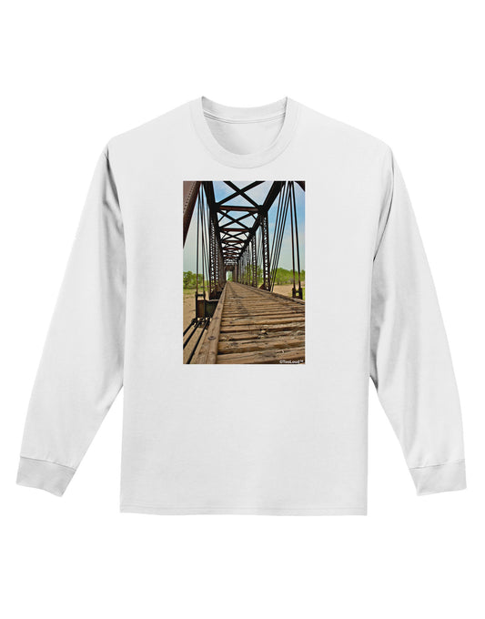 Colorado Landscape Bridge Adult Long Sleeve Shirt-Long Sleeve Shirt-TooLoud-White-Small-Davson Sales