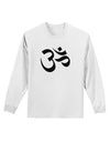 Om Symbol Adult Long Sleeve Shirt-Long Sleeve Shirt-TooLoud-White-Small-Davson Sales