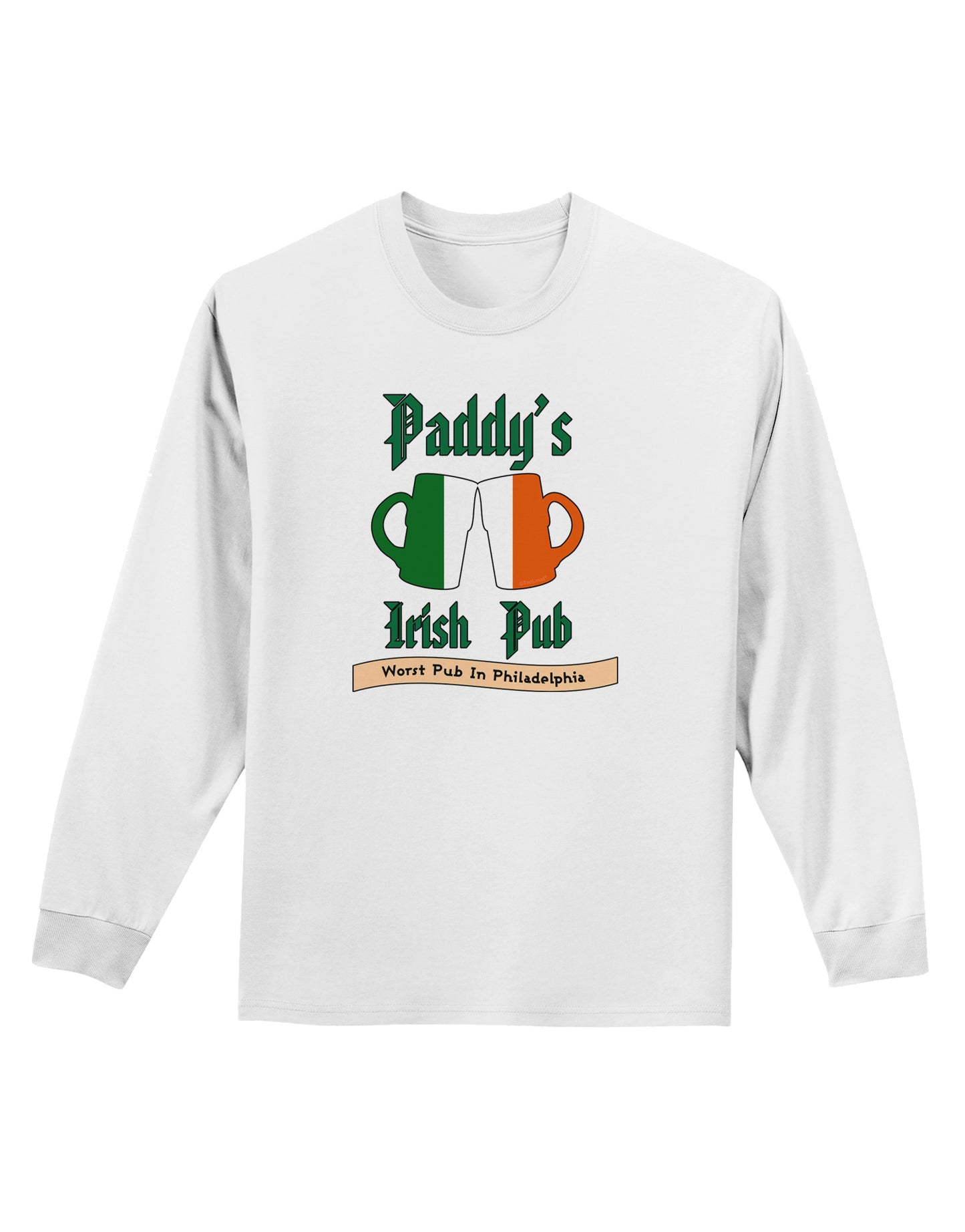 Paddy's Irish Pub Adult Long Sleeve Shirt by TooLoud-Clothing-TooLoud-White-Small-Davson Sales