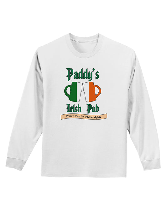 Paddy's Irish Pub Adult Long Sleeve Shirt by TooLoud-Clothing-TooLoud-White-Small-Davson Sales