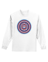 Psychedelic Peace Patriotic Adult Long Sleeve Shirt-Long Sleeve Shirt-TooLoud-White-Small-Davson Sales