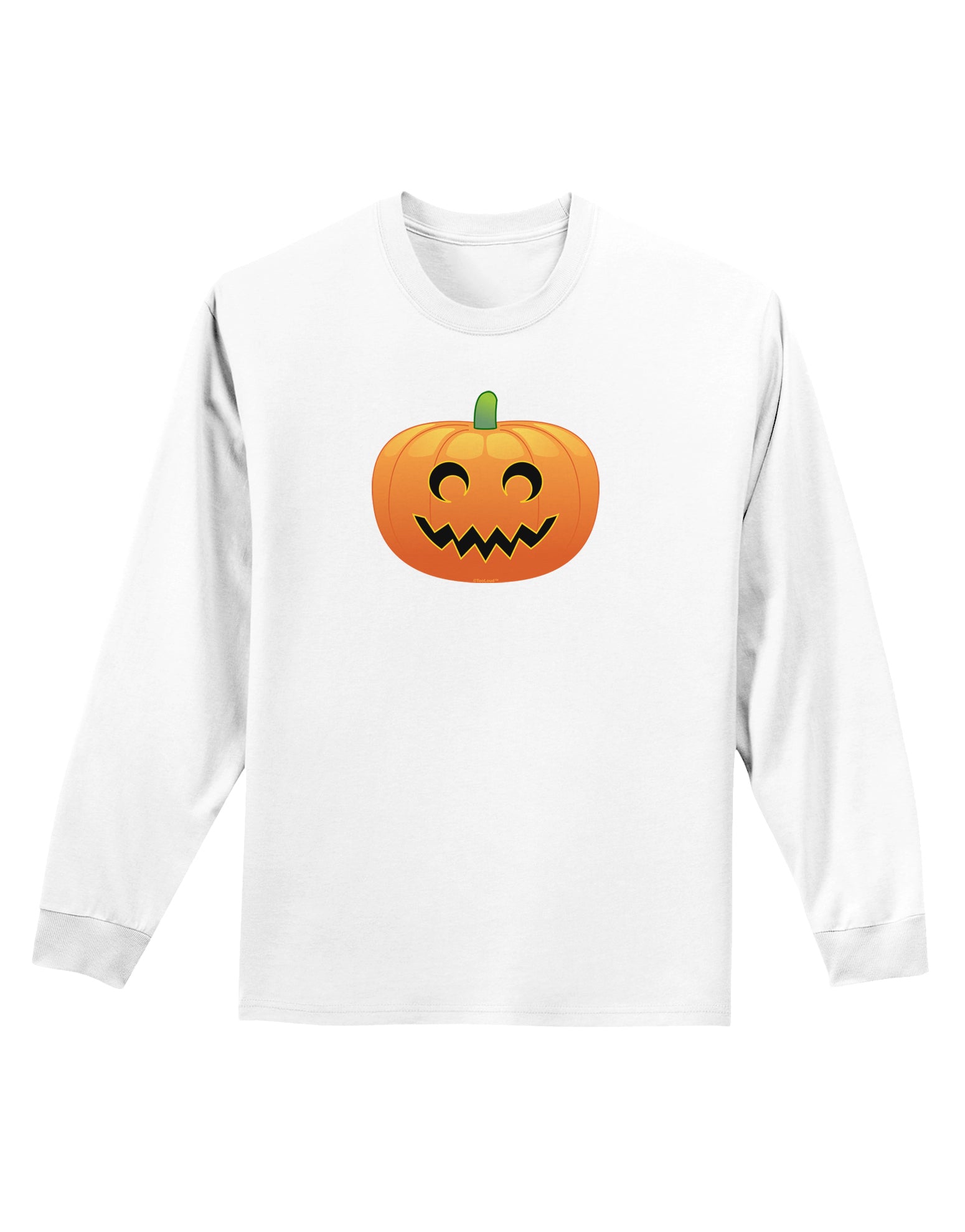 Jack-o-lantern Adult Long Sleeve Shirt-Long Sleeve Shirt-TooLoud-White-Small-Davson Sales