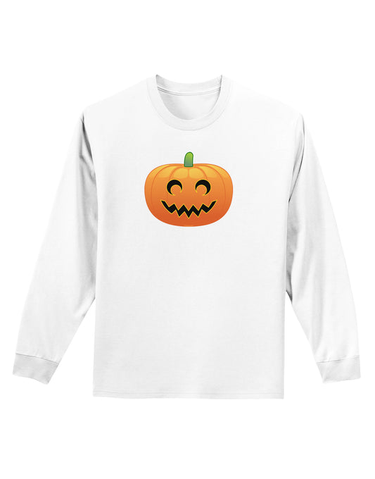 Jack-o-lantern Adult Long Sleeve Shirt-Long Sleeve Shirt-TooLoud-White-Small-Davson Sales