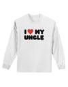 I Heart My Uncle Adult Long Sleeve Shirt by TooLoud-Long Sleeve Shirt-TooLoud-White-Small-Davson Sales