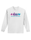 EDM Heart Adult Long Sleeve Shirt-Long Sleeve Shirt-TooLoud-White-Small-Davson Sales