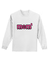 Mom to the Fourth Power - Cute Mom of 4 Design Adult Long Sleeve Shirt by TooLoud-Long Sleeve Shirt-TooLoud-White-Small-Davson Sales