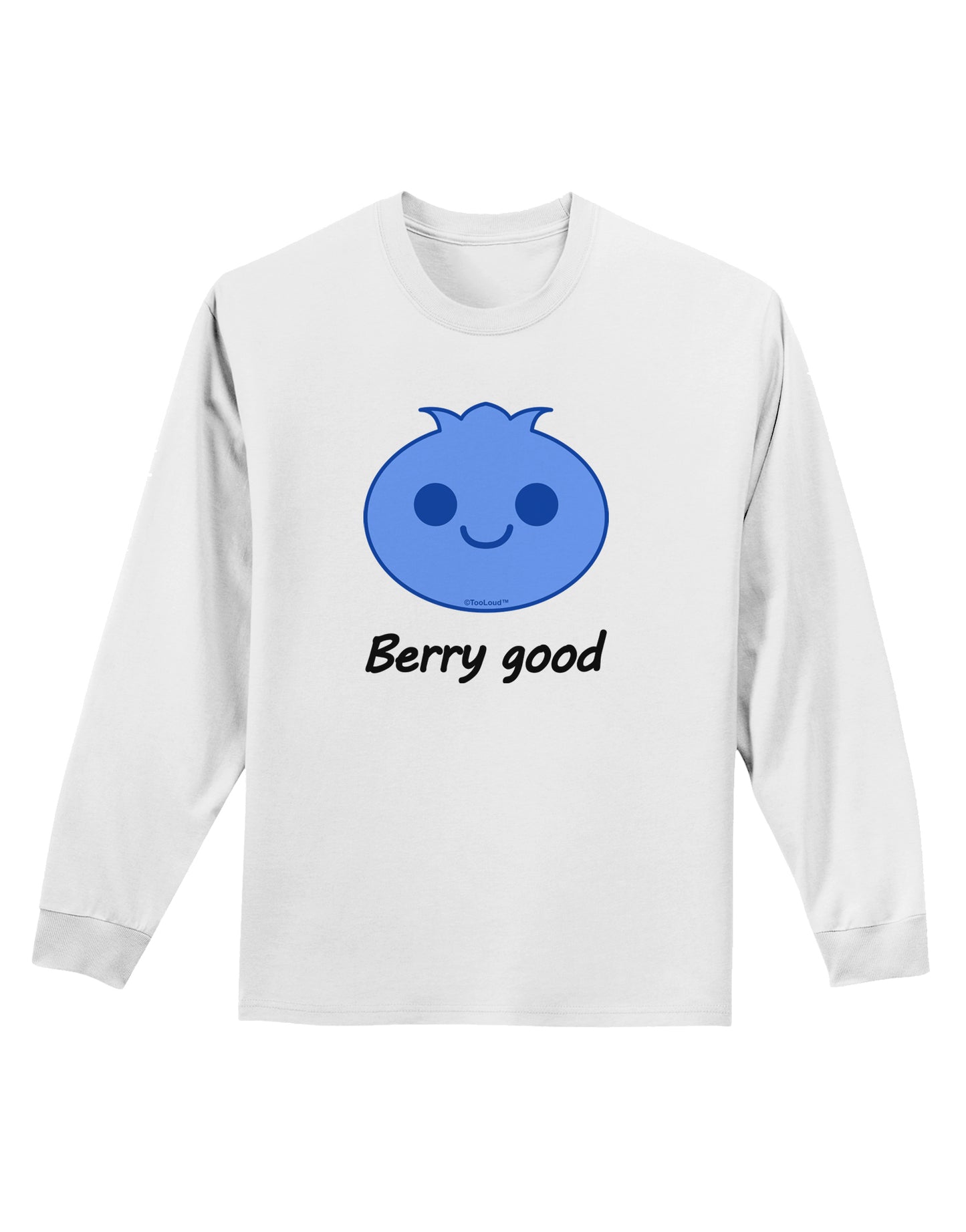 Blueberry - Berry Good Adult Long Sleeve Shirt-Long Sleeve Shirt-TooLoud-White-Small-Davson Sales