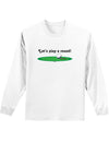 Let's Play a Round Adult Long Sleeve Shirt-Long Sleeve Shirt-TooLoud-White-Small-Davson Sales