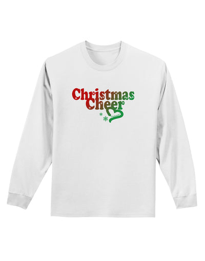 Christmas Cheer Color Adult Long Sleeve Shirt-Long Sleeve Shirt-TooLoud-White-Small-Davson Sales