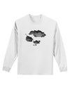 Inverted Puffy Clouds Adult Long Sleeve Shirt-Long Sleeve Shirt-TooLoud-White-Small-Davson Sales