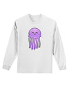 Cute Jellyfish Adult Long Sleeve Shirt by TooLoud-Long Sleeve Shirt-TooLoud-White-Small-Davson Sales