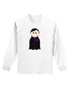 Cute Vampire Boy Halloween Adult Long Sleeve Shirt-Long Sleeve Shirt-TooLoud-White-Small-Davson Sales