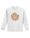 Cute Matching Milk and Cookie Design - Cookie Adult Long Sleeve Shirt by TooLoud-Long Sleeve Shirt-TooLoud-White-Small-Davson Sales