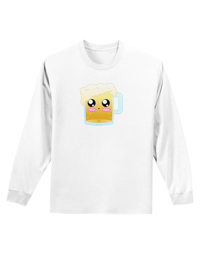 Draft the cute Beer Adult Long Sleeve Shirt-Long Sleeve Shirt-TooLoud-White-Small-Davson Sales