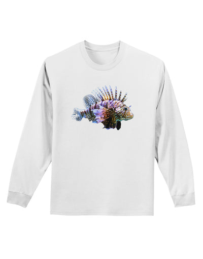 Lionfish Adult Long Sleeve Shirt-Long Sleeve Shirt-TooLoud-White-Small-Davson Sales