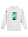 Full Energy 100 Percent Adult Long Sleeve Shirt-Long Sleeve Shirt-TooLoud-White-Small-Davson Sales