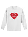 Proud Grandma Heart Adult Long Sleeve Shirt-Long Sleeve Shirt-TooLoud-White-Small-Davson Sales