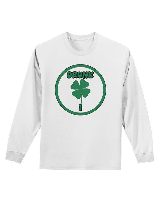 Drunk 1 Funny Adult Long Sleeve Shirt by TooLoud-TooLoud-White-Small-Davson Sales