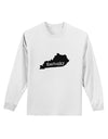 Kentucky - United States Shape Adult Long Sleeve Shirt by TooLoud-TooLoud-White-Small-Davson Sales