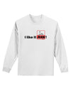 I Like It RAW Adult Long Sleeve Shirt-Long Sleeve Shirt-TooLoud-White-Small-Davson Sales