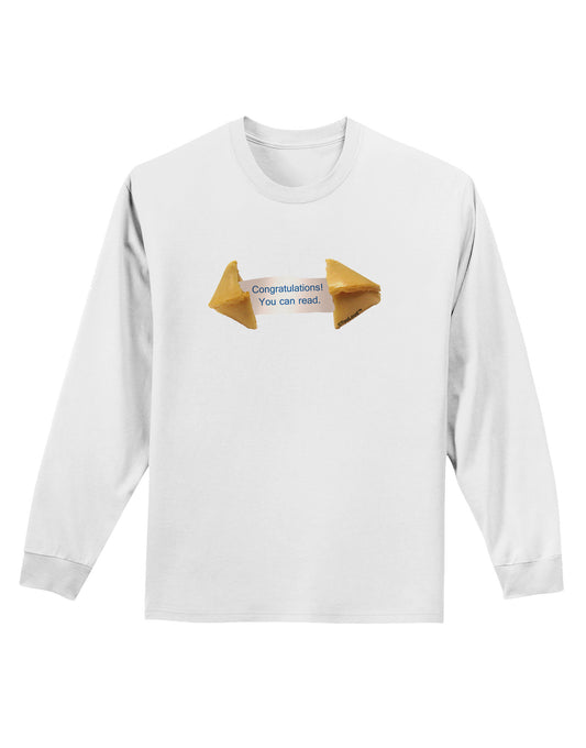 Sarcastic Fortune Cookie Adult Long Sleeve Shirt-Long Sleeve Shirt-TooLoud-White-Small-Davson Sales