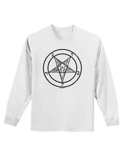 Sigil of Baphomet Adult Long Sleeve Shirt by-Long Sleeve Shirt-TooLoud-White-Small-Davson Sales