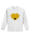 Cute Yellow Labrador Retriever Dog Adult Long Sleeve Shirt by TooLoud-Long Sleeve Shirt-TooLoud-White-Small-Davson Sales