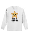 Cute Starfish - I am a Star Adult Long Sleeve Shirt by TooLoud-Long Sleeve Shirt-TooLoud-White-Small-Davson Sales