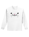 Kyu-T Face - Tiny the Mouse Adult Long Sleeve Shirt-Long Sleeve Shirt-TooLoud-White-Small-Davson Sales