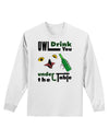 Owl Drink You Under the Table Adult Long Sleeve Shirt-Long Sleeve Shirt-TooLoud-White-Small-Davson Sales