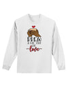 Brew a lil cup of love Adult Long Sleeve Shirt-Long Sleeve Shirt-TooLoud-White-Small-Davson Sales