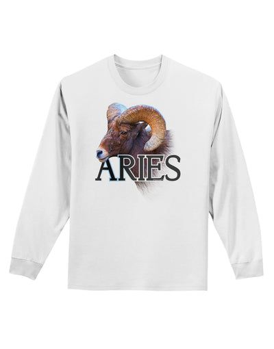 Majestic Aries Picture Adult Long Sleeve Shirt-Long Sleeve Shirt-TooLoud-White-Small-Davson Sales