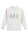 Three Easter Tulips Adult Long Sleeve Shirt by TooLoud-Long Sleeve Shirt-TooLoud-White-Small-Davson Sales