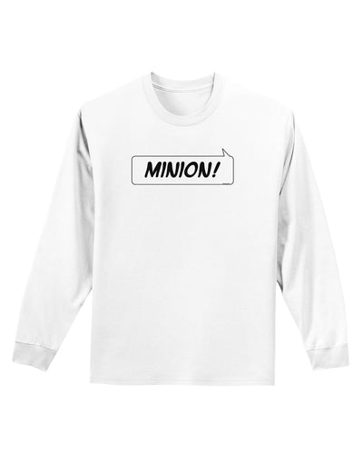 Minion Adult Long Sleeve Shirt-Long Sleeve Shirt-TooLoud-White-Small-Davson Sales