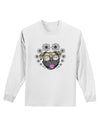 TooLoud Pug Life Hippy Adult Long Sleeve Shirt-Long Sleeve Shirt-TooLoud-White-Small-Davson Sales