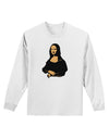 Mona Cutout Adult Long Sleeve Shirt-Long Sleeve Shirt-TooLoud-White-Small-Davson Sales