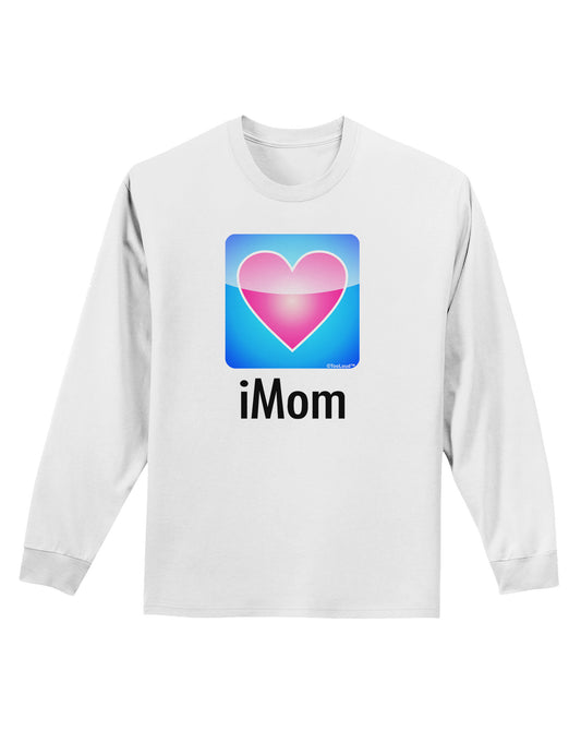 iMom - Mothers Day Adult Long Sleeve Shirt-Long Sleeve Shirt-TooLoud-White-Small-Davson Sales