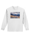 Pikes Peak CO Mountains Text Adult Long Sleeve Shirt by TooLoud-Long Sleeve Shirt-TooLoud-White-Small-Davson Sales